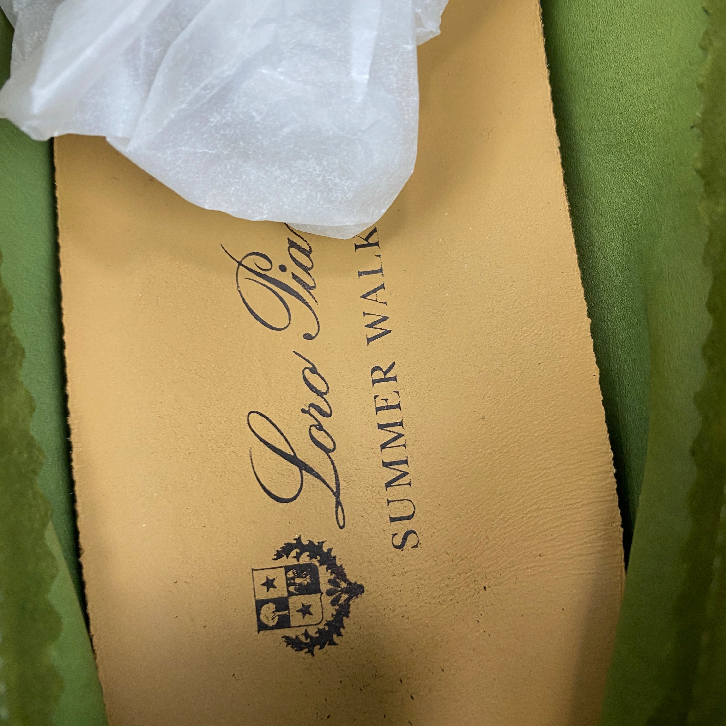 Loro Piana £800 Lime Suede Summer Walk Deck Shoes 39