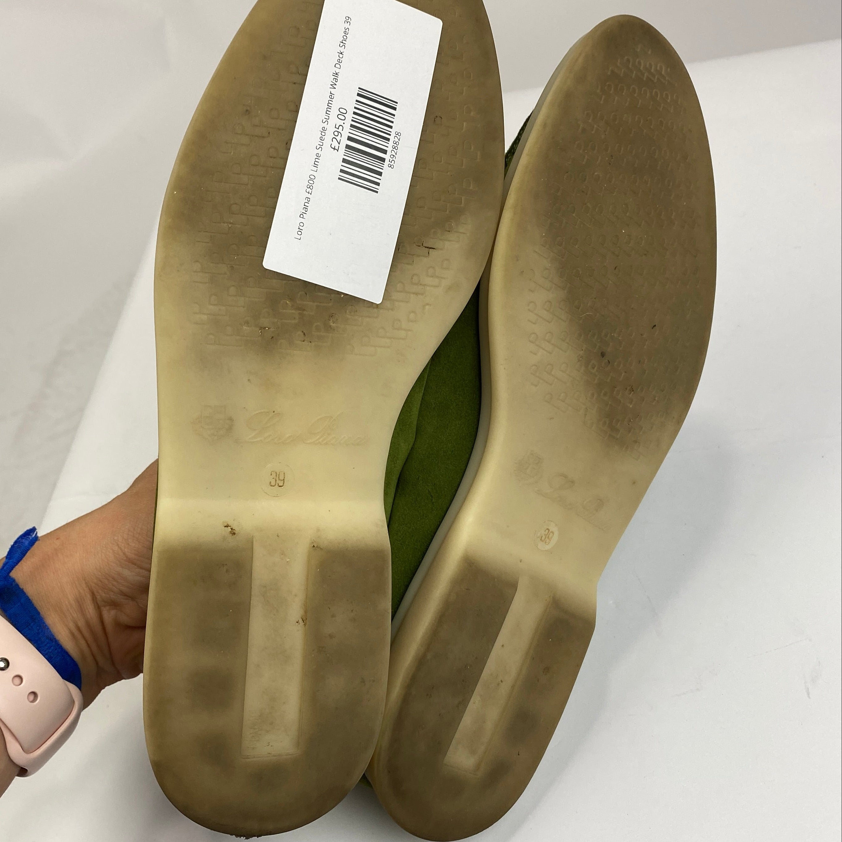 Loro Piana £800 Lime Suede Summer Walk Deck Shoes 39