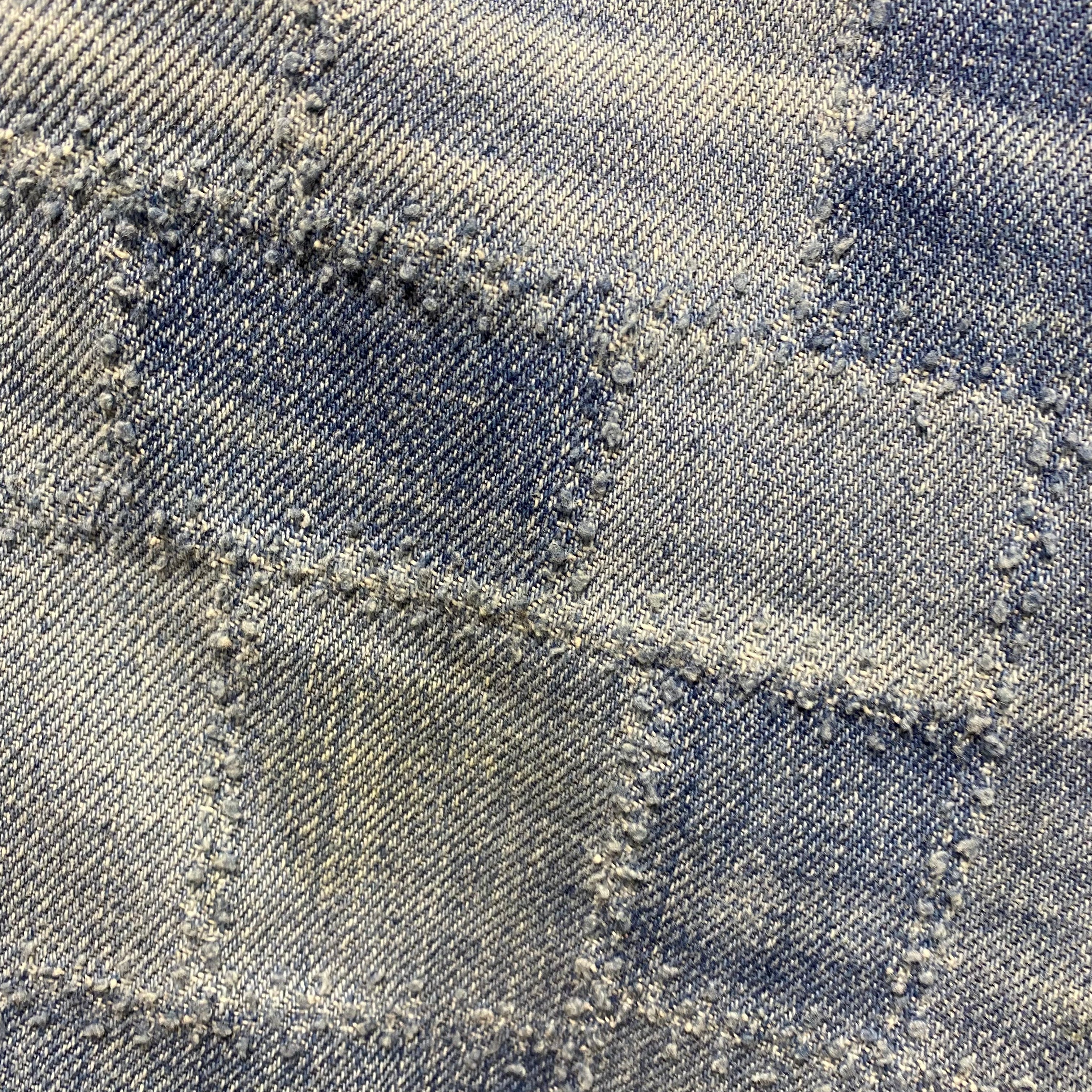 Frame Blue Patchwork Le High Straight Jeans 25