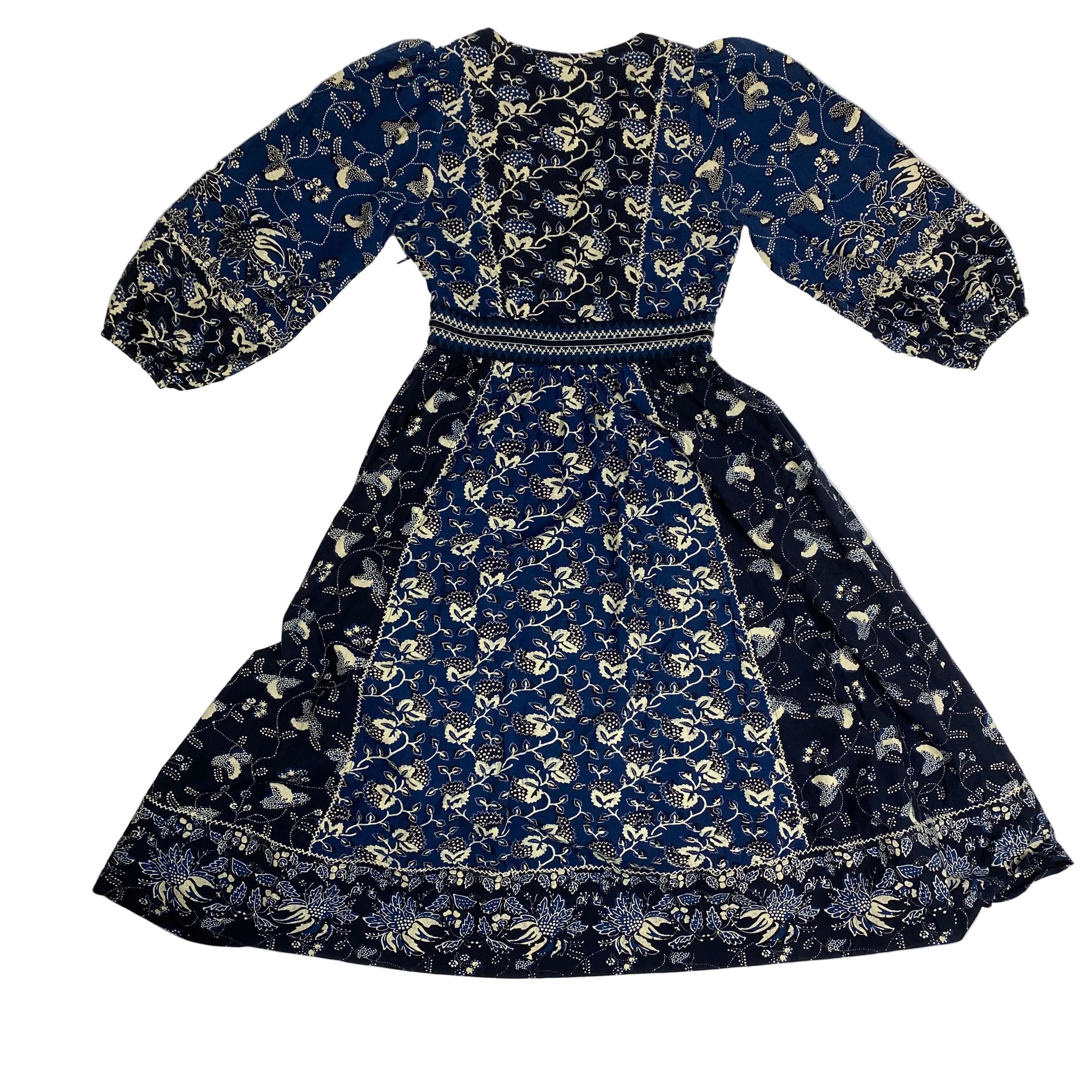 Ulla Johnson £510 Navy Patchwork Iona Dress XXS/XS