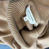 Chinti & Parker Brand New Camel Cashmere Roll Neck XS/S/M