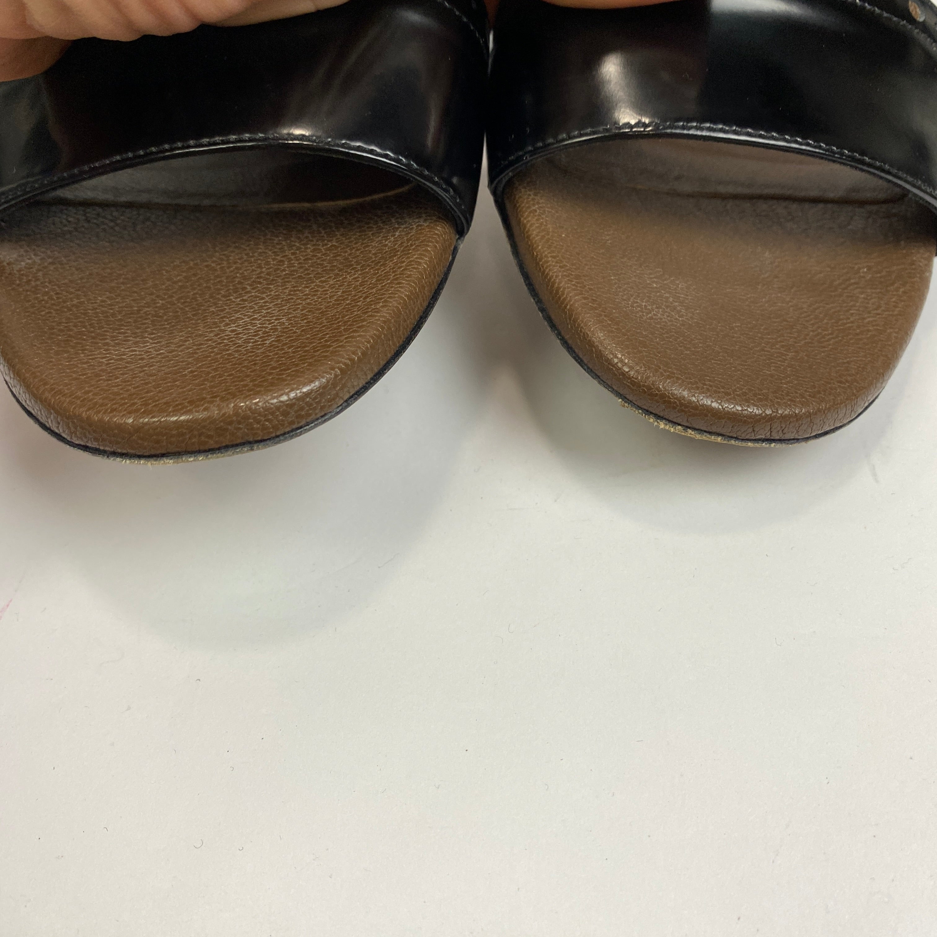 Marni Black & Brown Open Toe Sandals 38