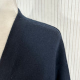 Kujten £900 Navy Blue Cashmere Kimono Cardigan S/M/L/XL