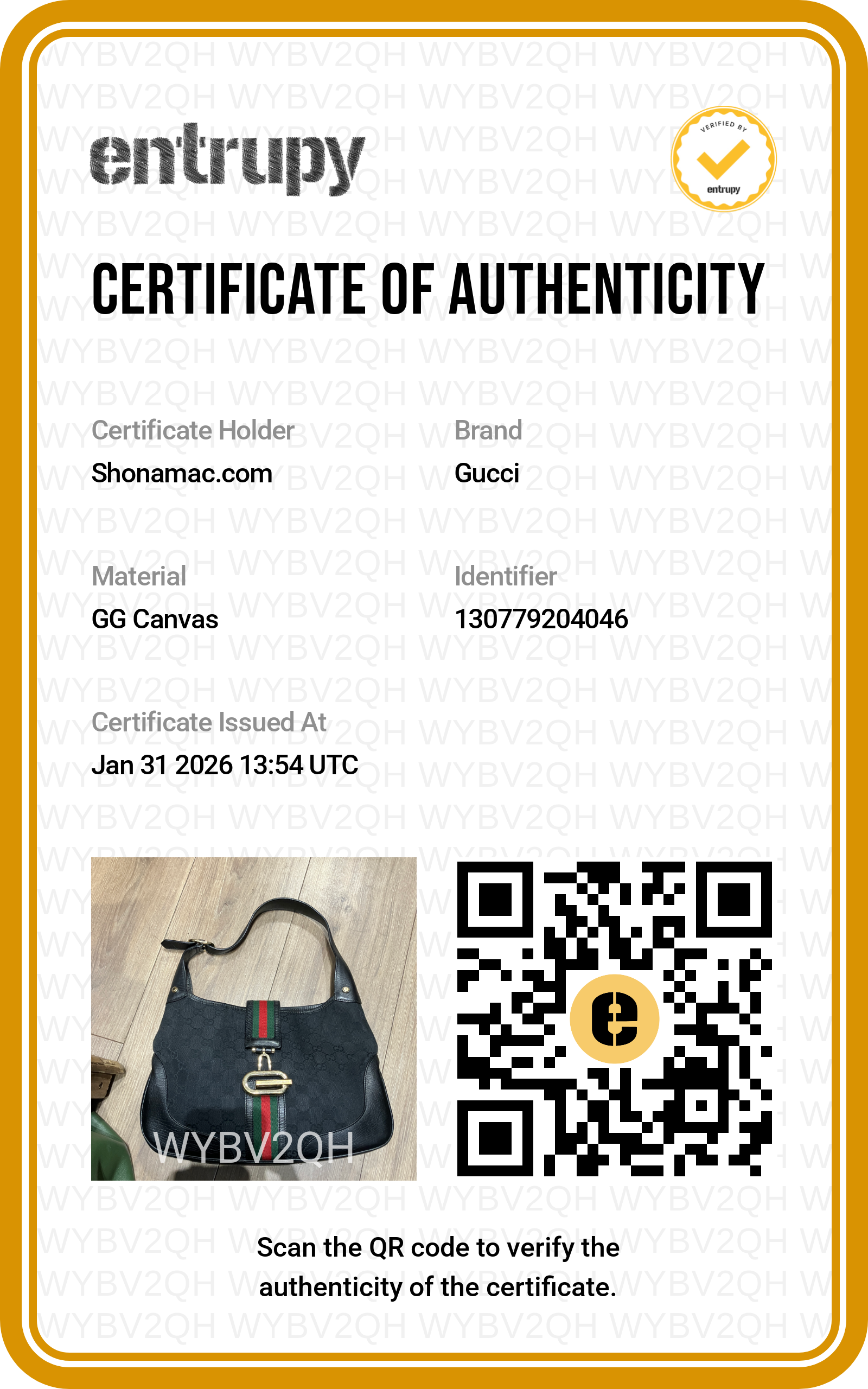 Gucci Vintage Black Monogram Jackie Sherry Line Bag