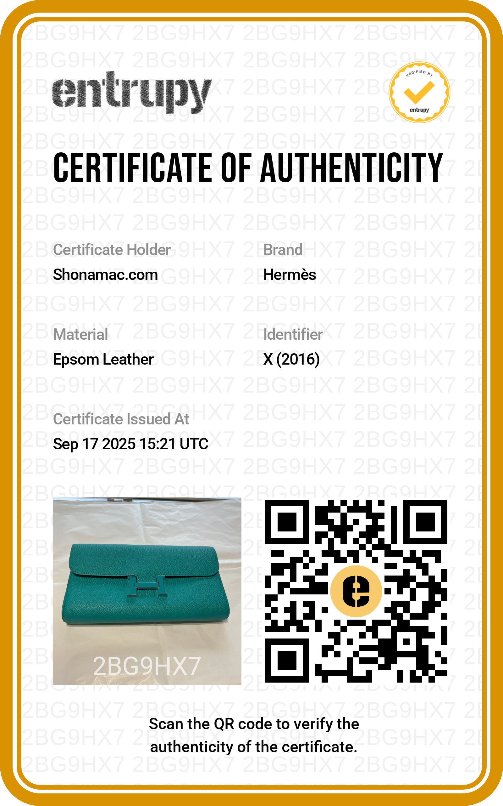 Hermes New Paon Blue Epsom Long Constance Wallet