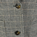 Leon & Harper Monochrome Check Wool Mix Blazer S