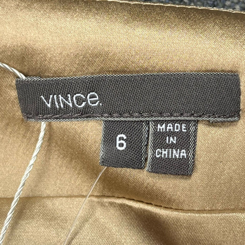 Vince Brand New Matt Gold Pailette Mini Skirt S