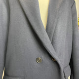 Isabel Marant Navy Wool & Cashmere Cocoon Coat M