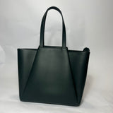 Kaai £585 Forest Green Midi Pyramid Bag