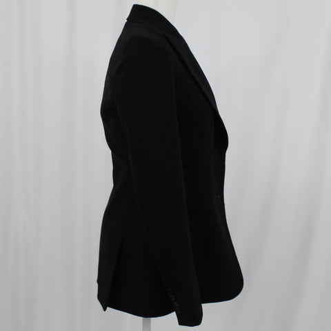 Altuzarra £1140 Black Stretch Crepe Jacket XXS
