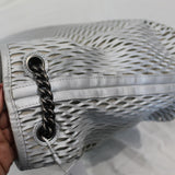 Chanel Silver Leather 2014 £2505 Accordion Bag
