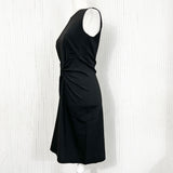 Prada Black Crepe Wool & Silk Bow Detail Shift Dress XS/S