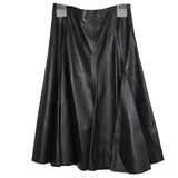 Joseph Brand New £1300 Black Barb Nappa Leather Maxi Skirt M/L