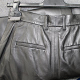 Joseph Brand New £895 Black Timo Nappa Leather Culottes XS