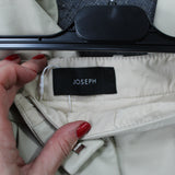 Joseph Brand New £895 Cream Timo Nappa Leather Culottes XS
