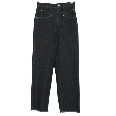 Isabel Marant_Brand New £295 Black Dilali Crop Jeans_F34